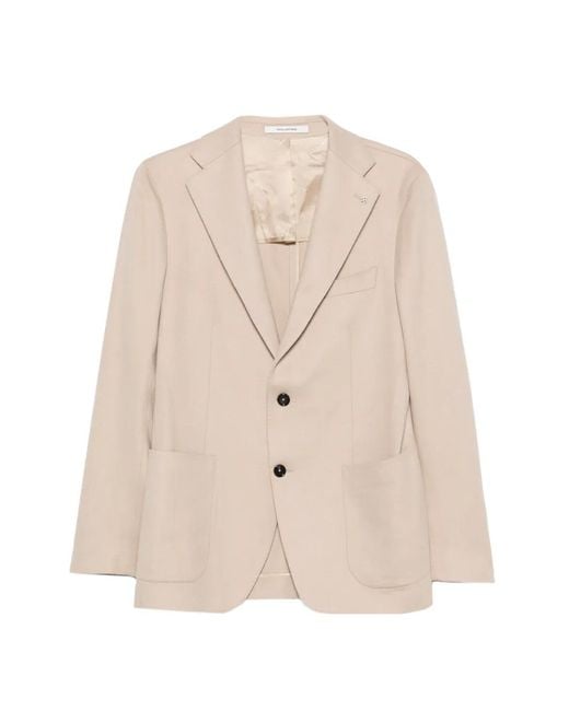 Tagliatore Natural Veste À Simple Boutonnage Et Col À Revers Crantés for men