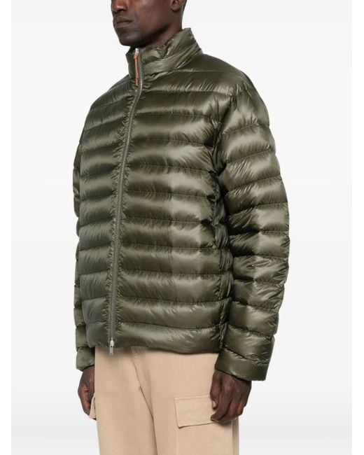 Jil Sander Green Quilted Puffer Jacket for men