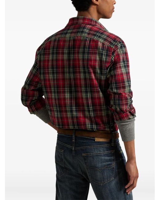 メンズ Polo Ralph Lauren チェック シャツ Red