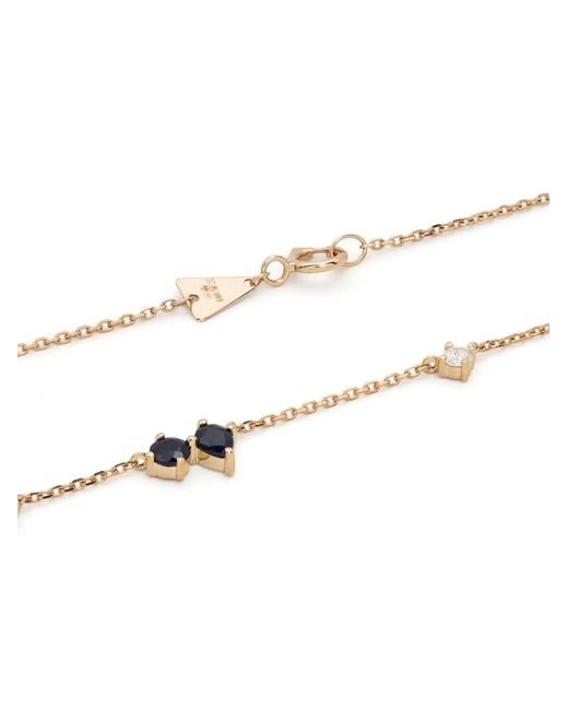 Adina Reyter Natural 14Kt Premier Amigos Sapphire And Diamond Necklace