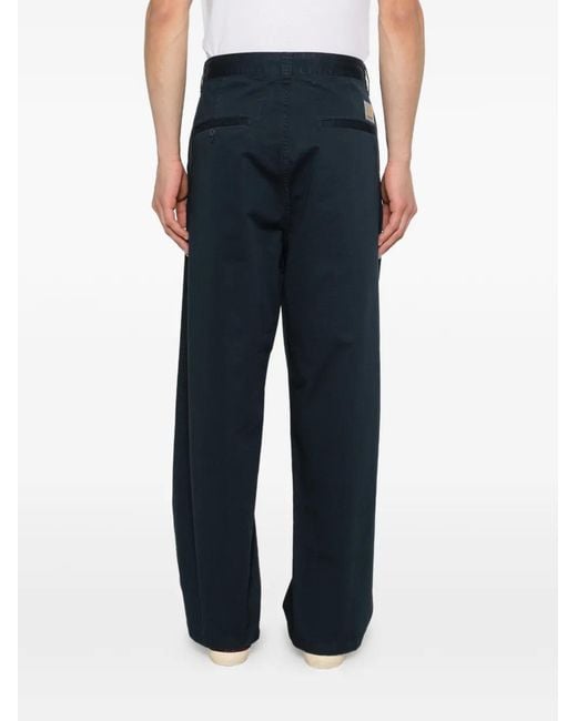 Carhartt Blue Trousers Straight-Leg for men