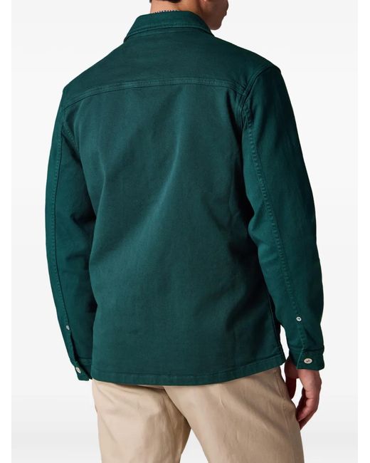 Paul Smith Green Lofo-Patch Pocket Shirt Jacket for men