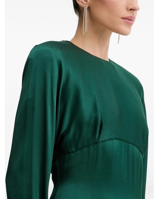Bardot Green Kartia Long-Sleeve Asymmetric Dress