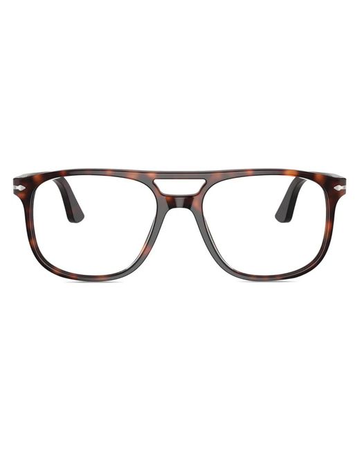 Persol Brown Greta Pilot-Frame Glasses