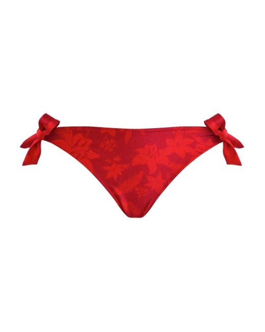 Vilebrequin Red Flower Power Bikini Bottoms