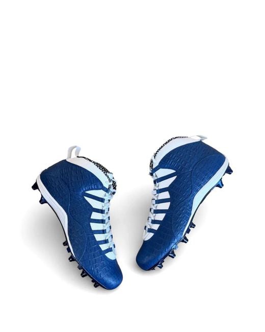 Nike Blue 10 Alpha Molded Cleats for men