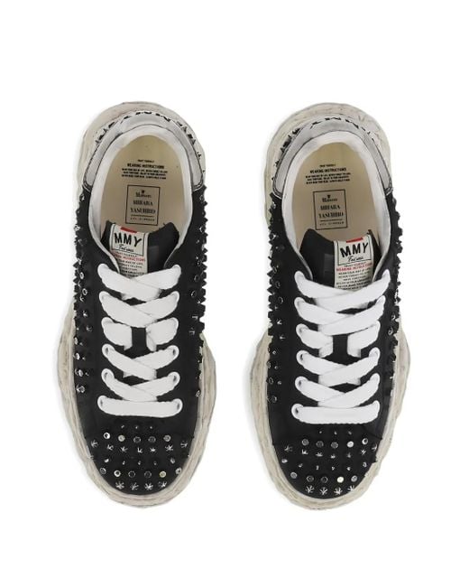 Maison Mihara Yasuhiro Black Charles Studded Sneakers