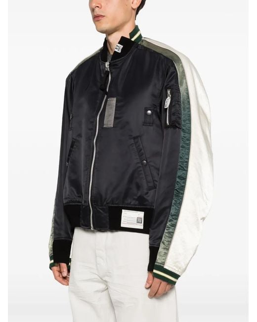 Maison Mihara Yasuhiro Black Panelled Jacket for men