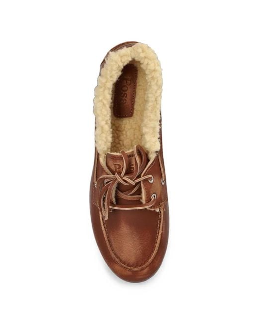 POSA Brown Flat Loafers