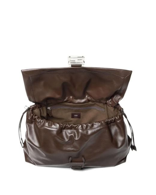 Borsa A Spalla Flux Con Fibbia Ff di Fendi in Brown da Uomo