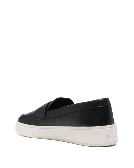 Bally Black Embossed-Logo Sneakers for men