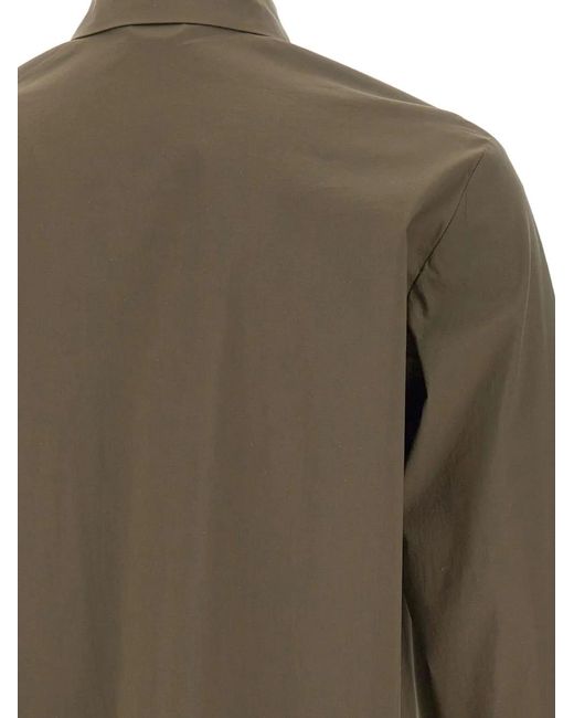 Aspesi Green Snap-Button Shirt for men