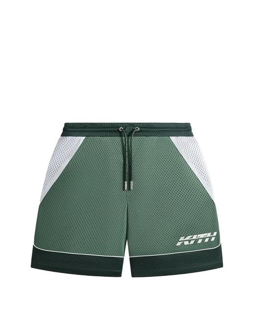 Kith Wesley Mesh Shorts Met Colourblocking in het Green voor heren