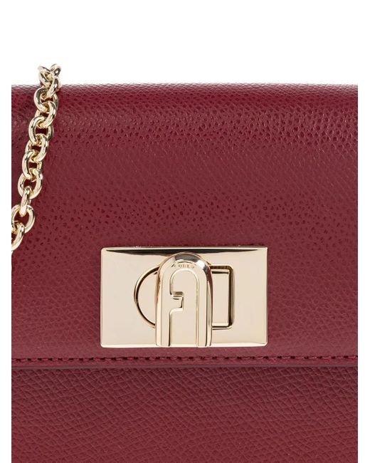 Furla Purple Mini 1927 Umhängetasche mit Kettenriemen