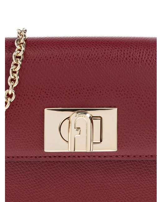 Furla Purple Mini 1927 Chain-Strap Cross Body Bag
