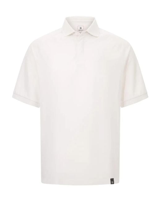 BOGGI Men's White Piqué Polo Shirt