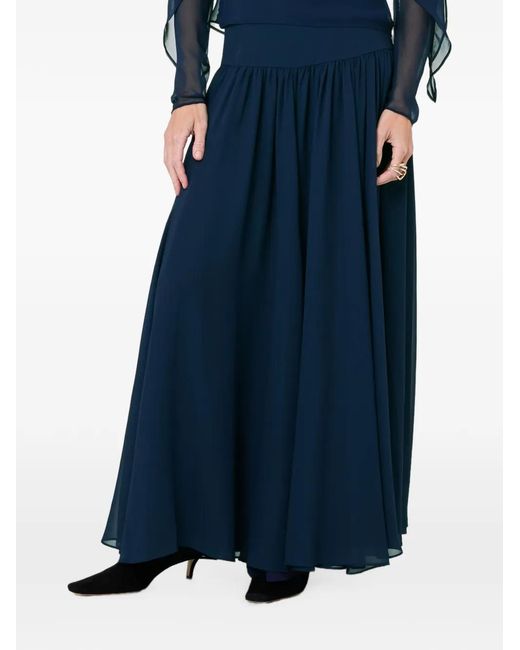 Nicholas Blue Pleated Maxi Skirt