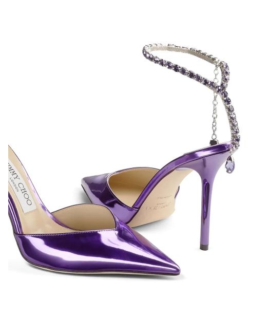Jimmy Choo Purple Saeda 100