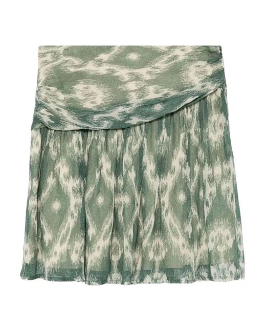 Ba&sh Green Mina Mini Skirt