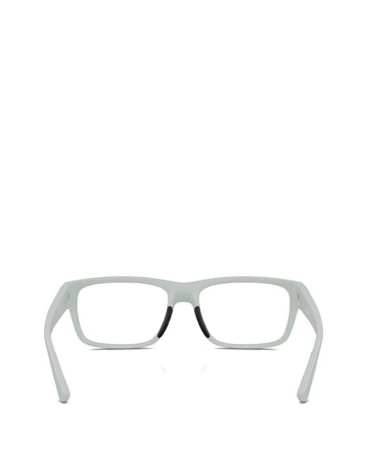 Prada Linea Rossa White Square-Frame Glasses