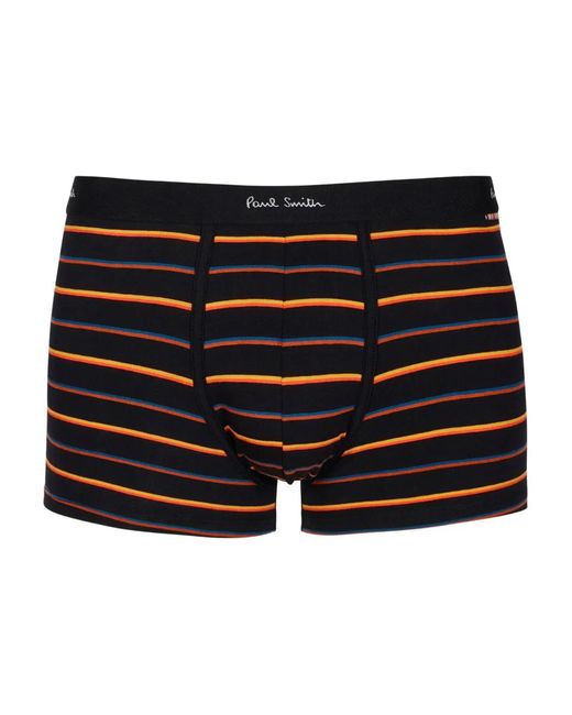 Boxer A Righe Con Logo di Paul Smith in Black da Uomo