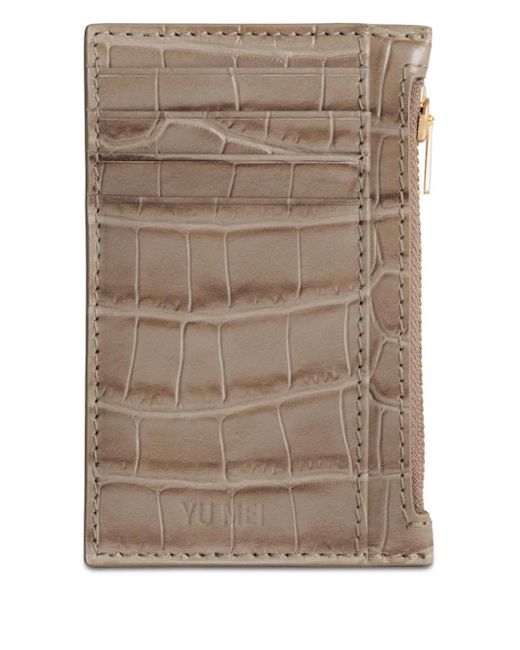 Tarjetero Frank Yu Mei de color Brown