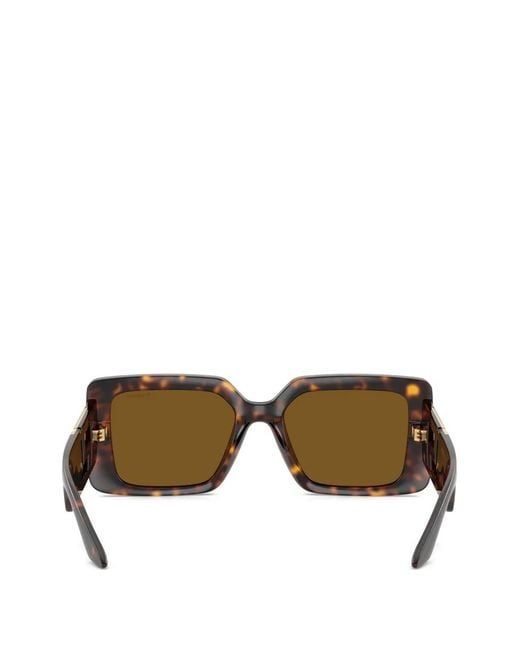Versace Brown Square-Frame Sunglasses