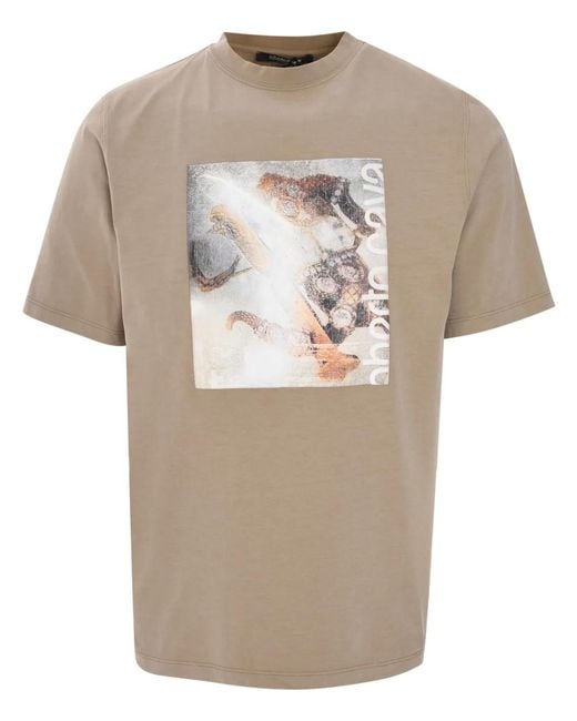Roberto Cavalli Natural Cotton T-Shirt for men