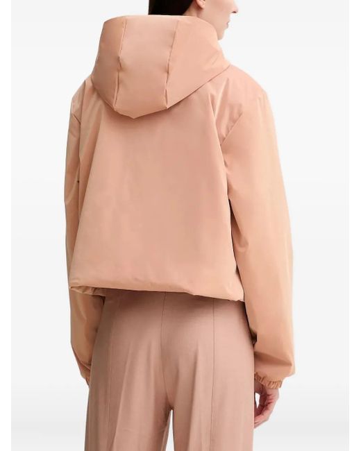 Rains Natural Drawstring Hooded Jacket