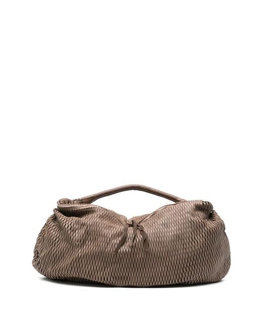 SOMMET Brown Aura Rete Shoulder Bag
