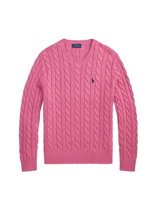 Polo Ralph Lauren Pink Cable-Knit Pony Sweater for men