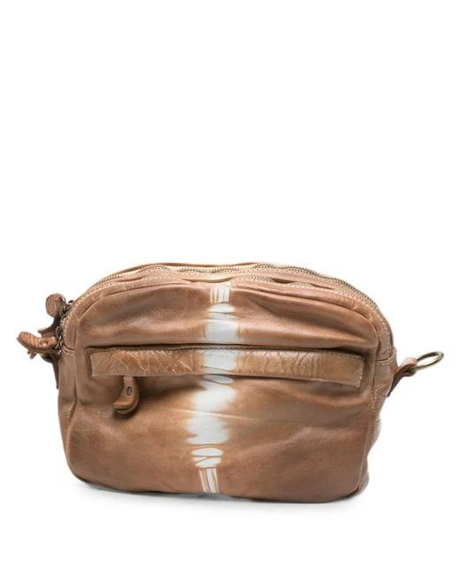 SOMMET Brown Arlo Tie-Dye Cross Body Bag