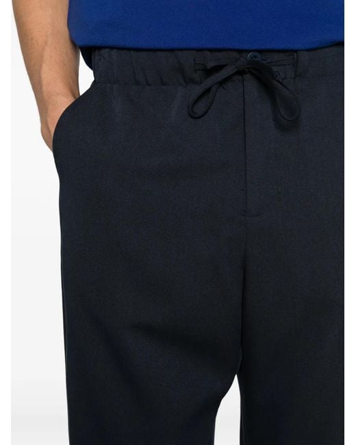 Imperial Blue Drawstring-Waist Trousers for men