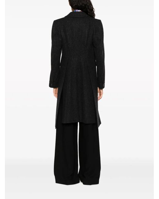 Vivienne Westwood Black Alien Teddy Single-Breasted Coat