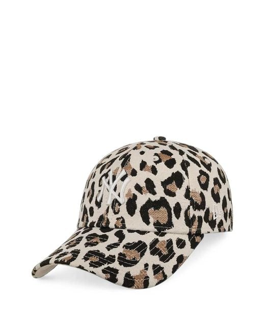 KTZ White Leopard-Print Cotton Cap