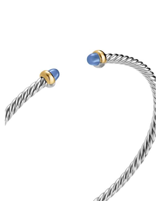 David Yurman White Bracelet Micro Cablespira Flex