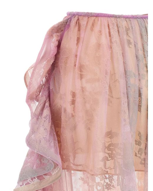 Zimmermann Pink Billow Maxirock