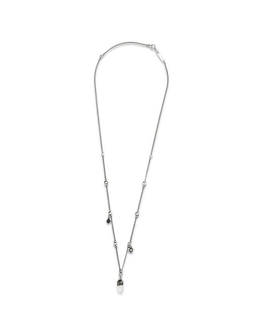 Ann Demeulemeester White Impi Heart-Charm Necklace