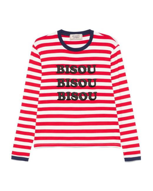 ALESSANDRO ENRIQUEZ Red Striped T-Shirt