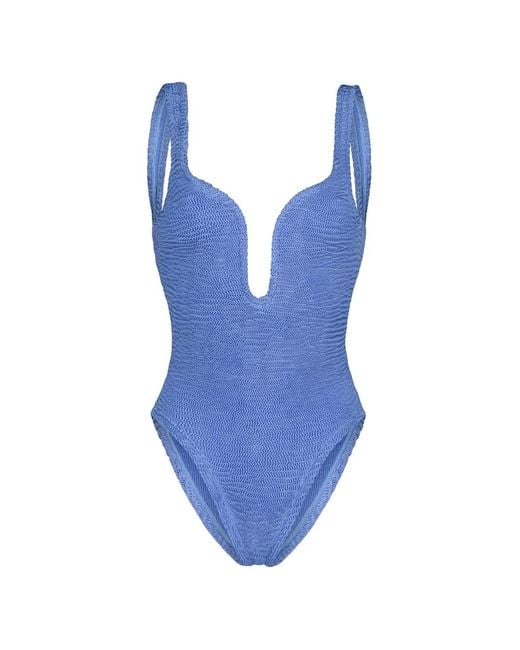Paramidonna Blue Mika V-Neck Swimsuit