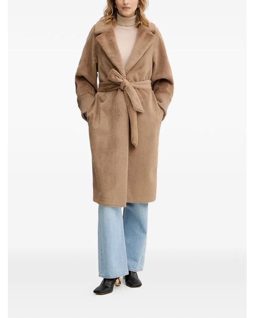 Guess White Belted Coat