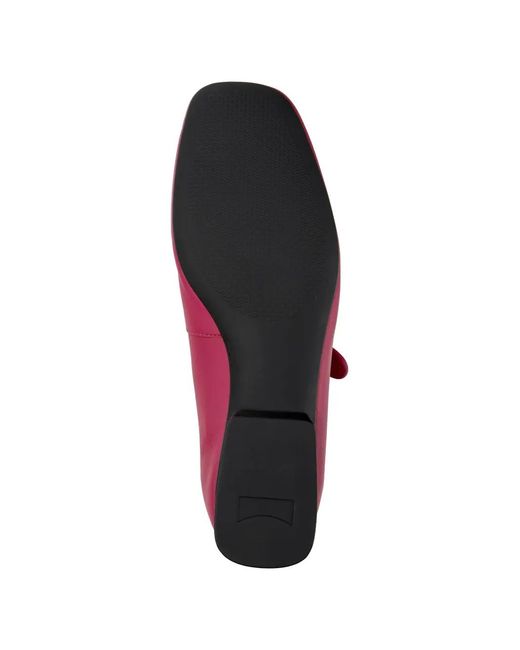 Camper Pink Casi Myra Leather Ballet Flats