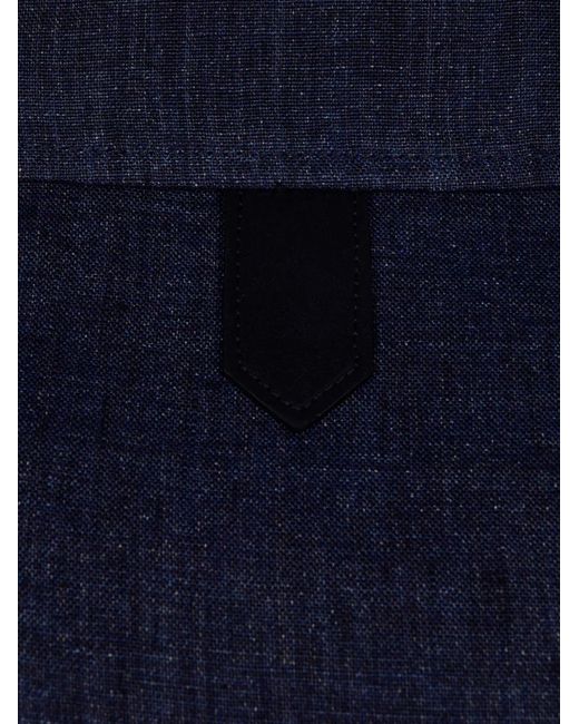 Canali Blue Veste À Poche À Rabat for men