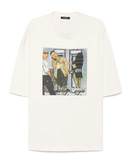 Willy Chavarria T-Shirt Mit Print in White für Herren