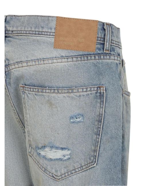 Enfants Riches Deprimes Blue Distressed Flared Jeans for men