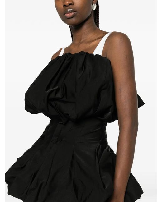 Magda Butrym Black Pleated Blouse