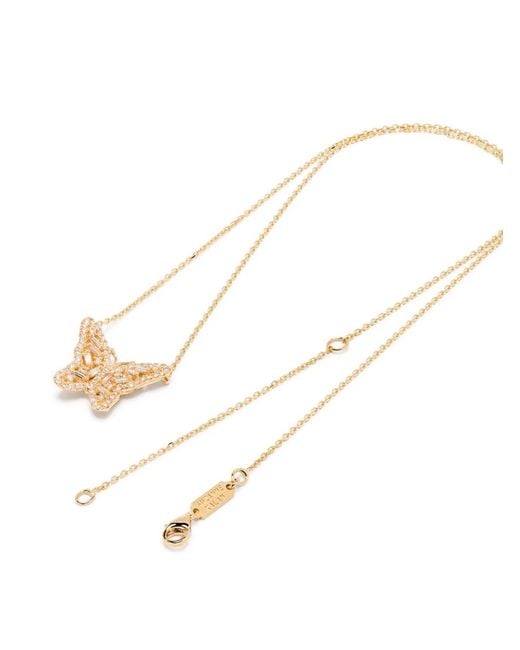 Suzanne Kalan White 18Kt Small Bold Butterfly Diamond Necklace