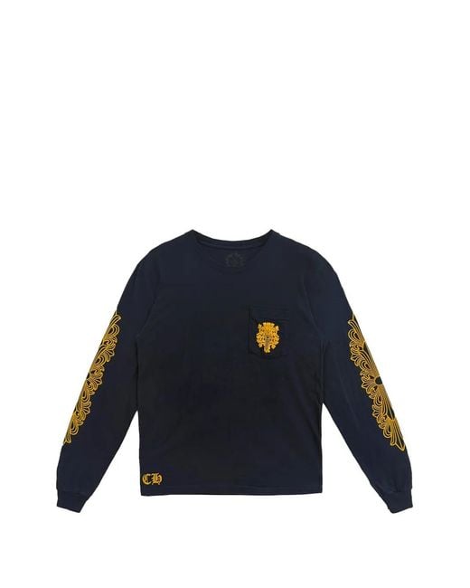 Chrome Hearts Dagger Long-Sleeved T-Shirt in Blue for Men | Lyst UK