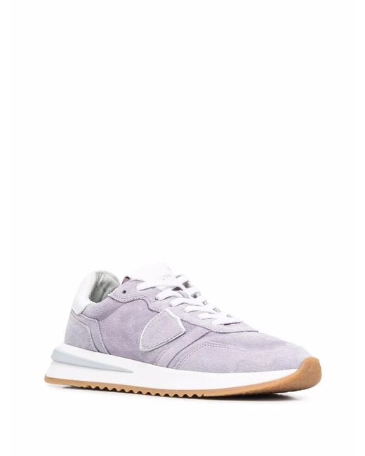 Philippe Model White Paris Logo Patch Sneakers