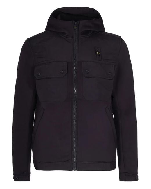 Blauer Blue Hooded Pocket Coat for men